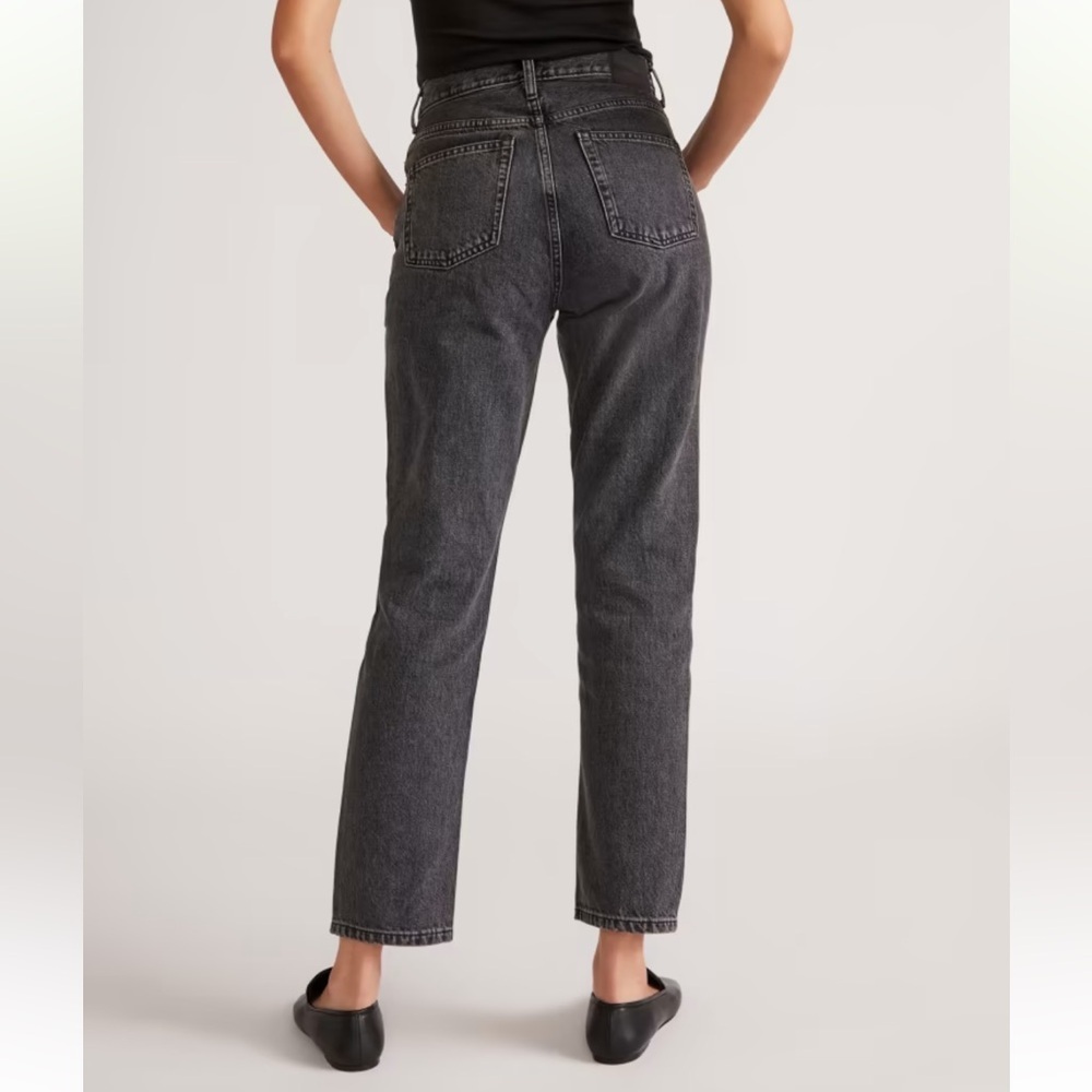 Everlane 90s Cheeky Jeans Size 29 Black Wash High Rise Organic Cotton